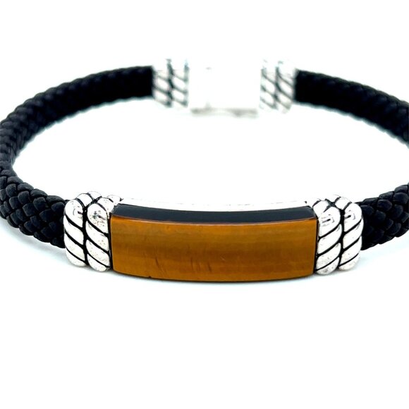 Men’s Effy Tiger Eye Bracelet - Picture 3 of 11
